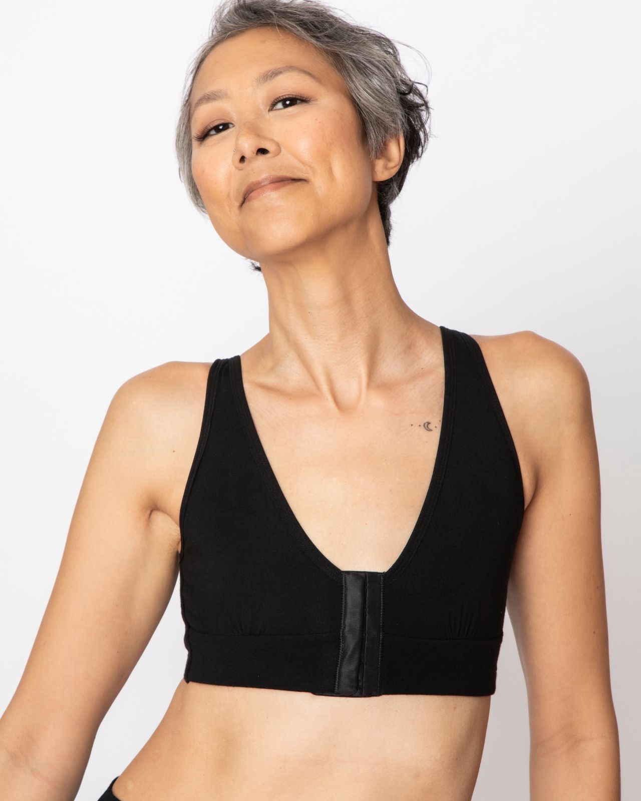 Rora Pocketed Front Closure Bra