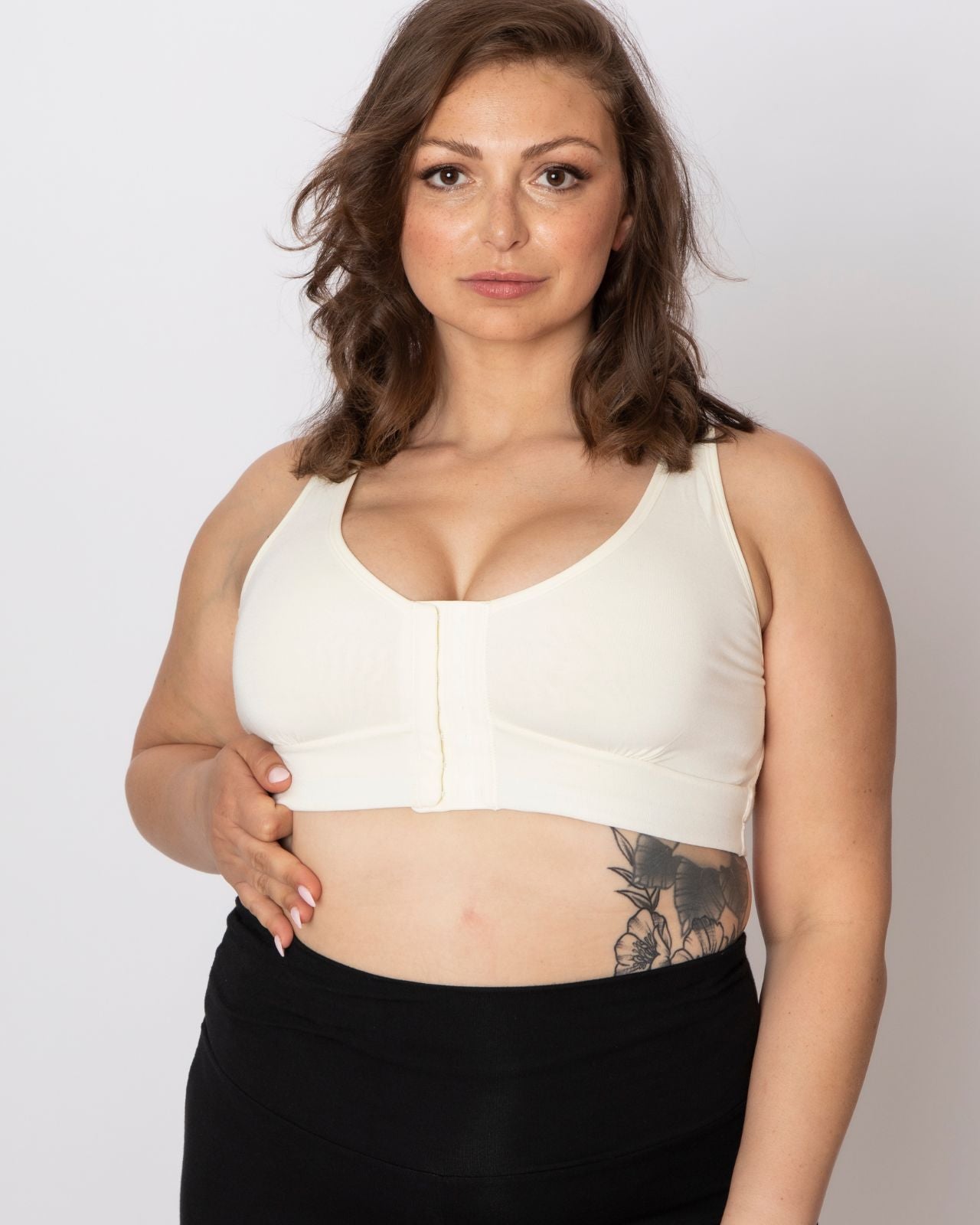 Rora Pocketed Front Closure Bra